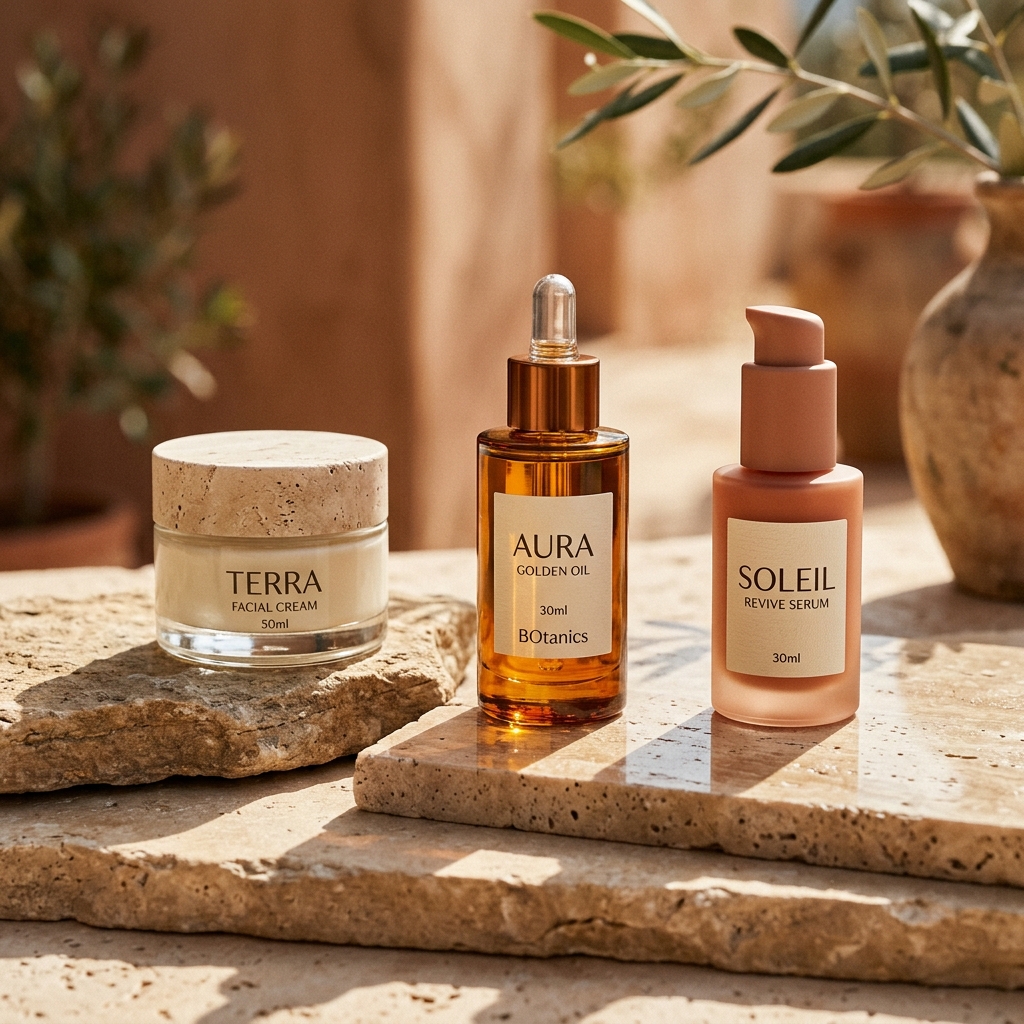 Morning protocol serum bottle in editorial light.